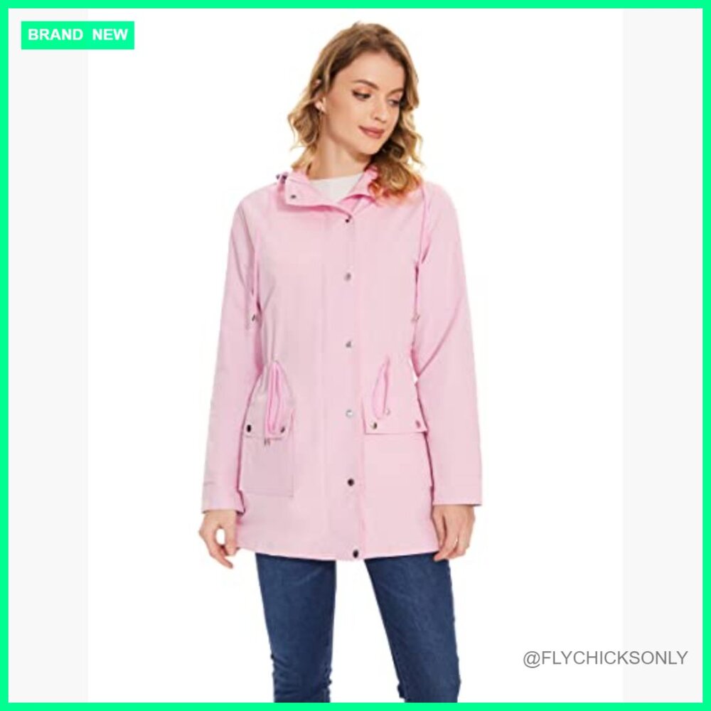 Waterproof Polyester Rain Jacket Lightweight Wind… - image 2